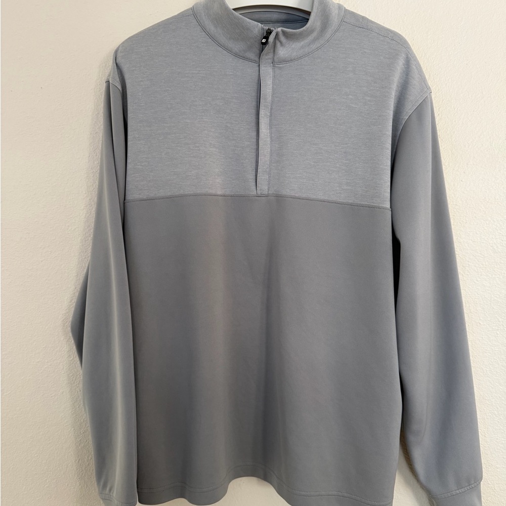 FootJoy Men's Zip Up Gray Sweater pullover